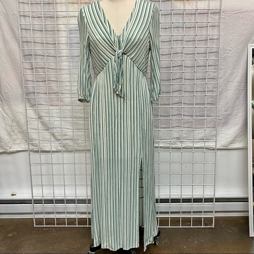 Vintage stripe maxi dress L